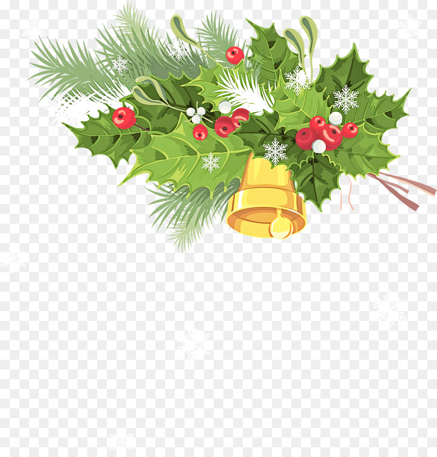 Décoration De Noël，Houx PNG