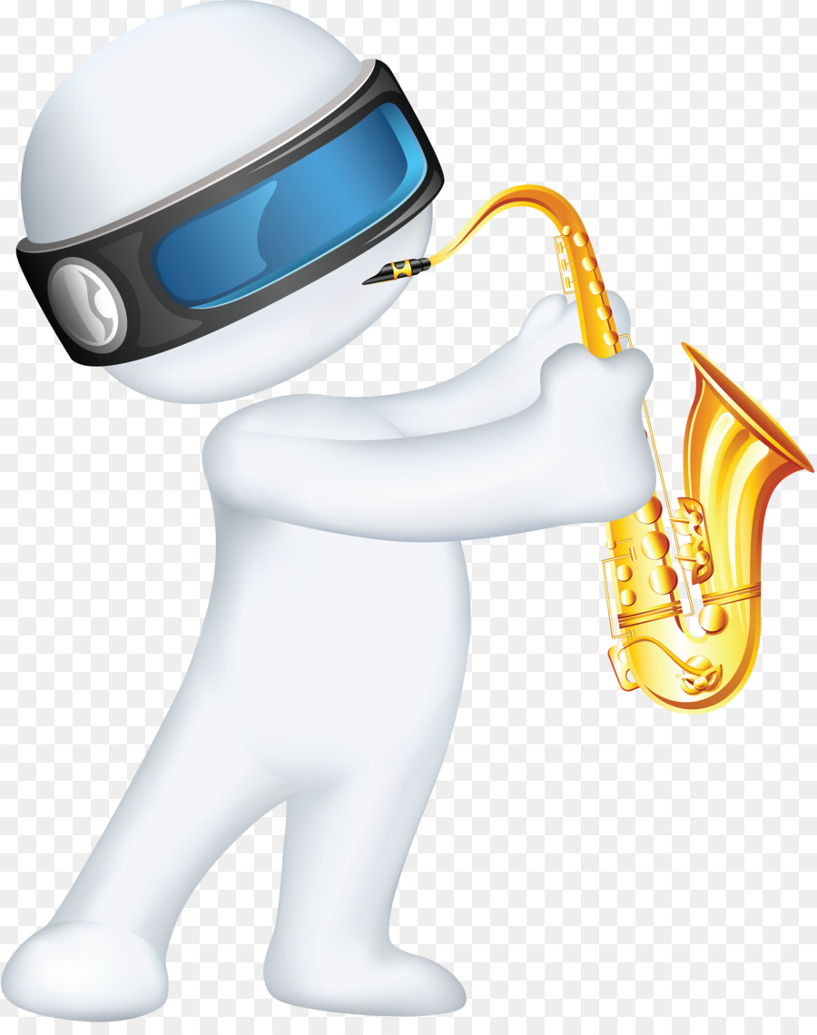 Robot Jouant Du Saxophone，Musique PNG