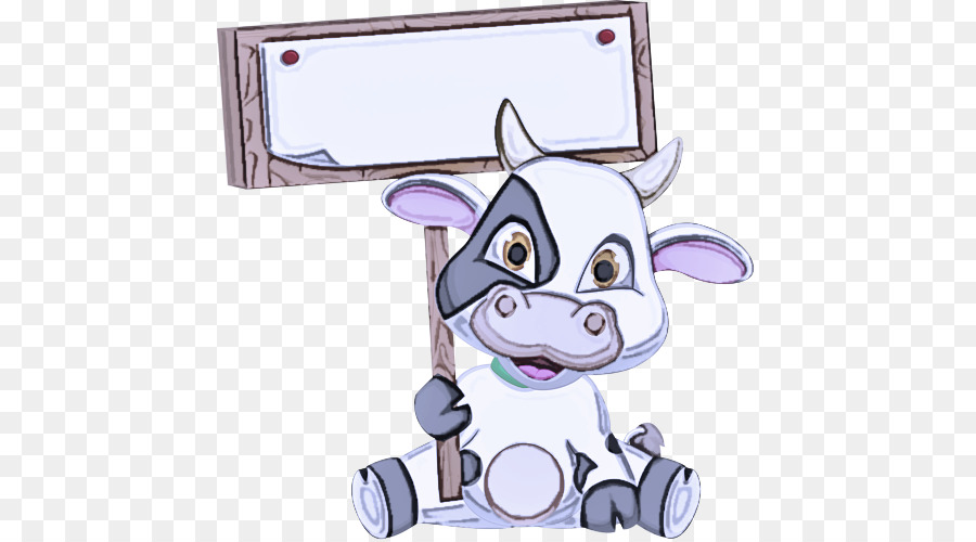 Vache De Dessin Animé，Signe PNG