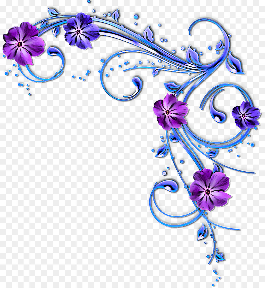 Conception Florale，Violet PNG