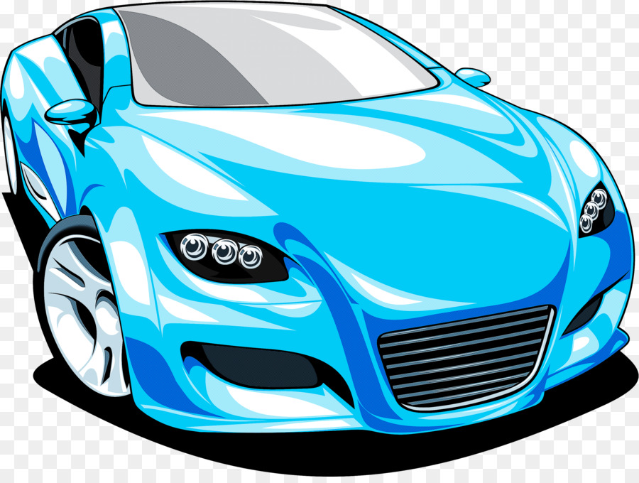 Voiture De Sport，Bleu PNG