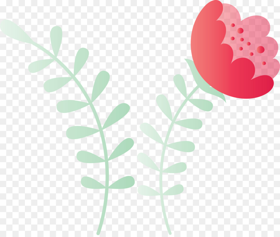 Fleurs En Forme De Coeur，Usine PNG