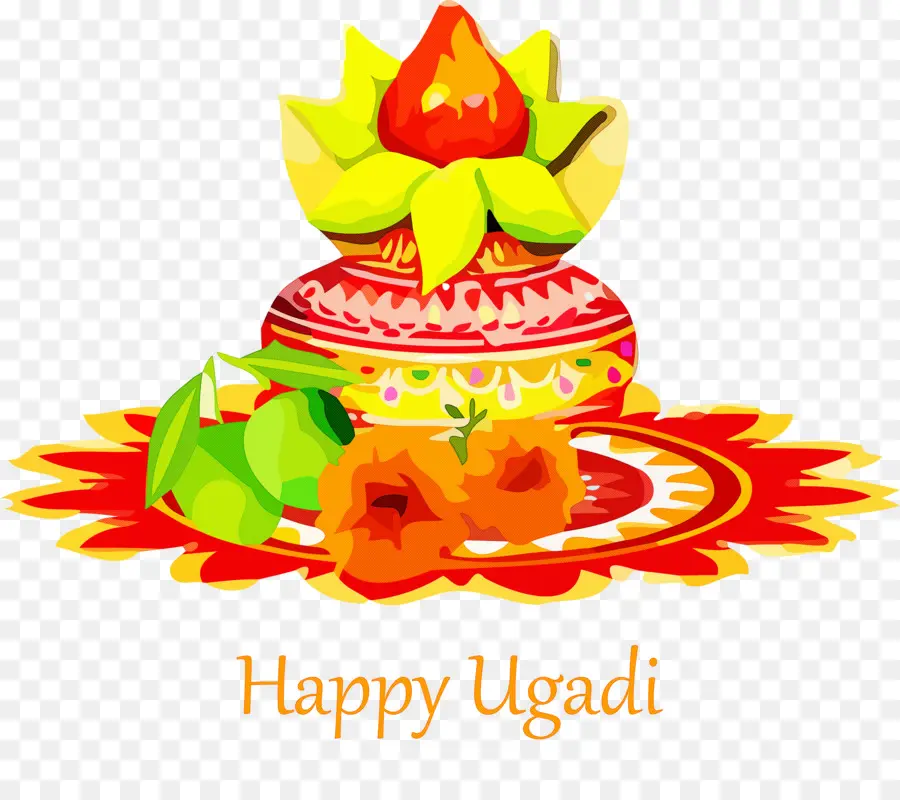 Pot D'ugadi，Feuille PNG