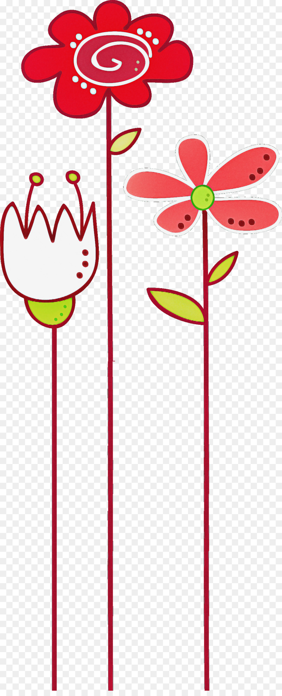 Fleurs Rouges，Plantes PNG