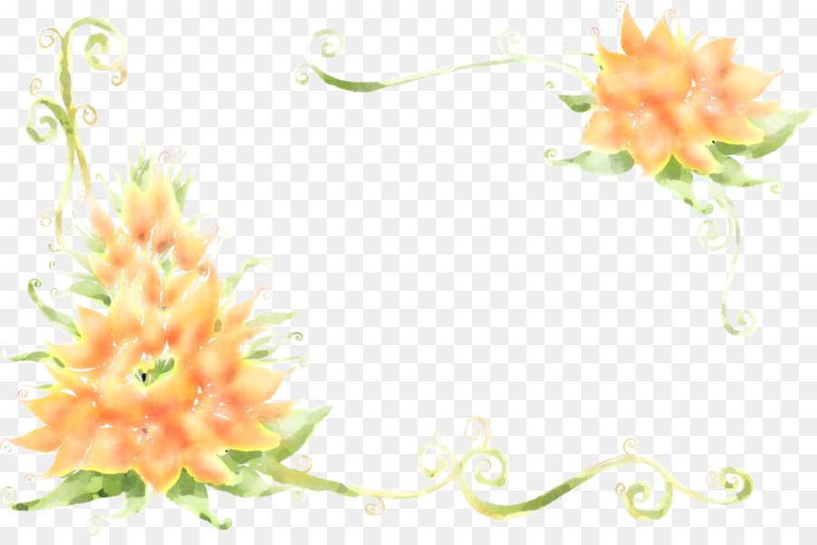 Cadre Floral，Fleurs PNG