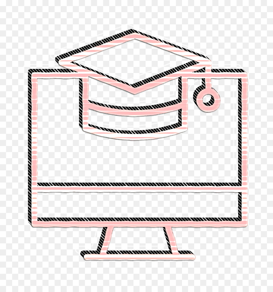 Casquette De Remise Des Diplômes Et Ordinateur，Apprentissage En Ligne PNG