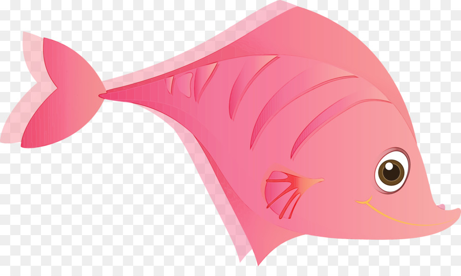 Poisson Rose，Dessin Animé PNG