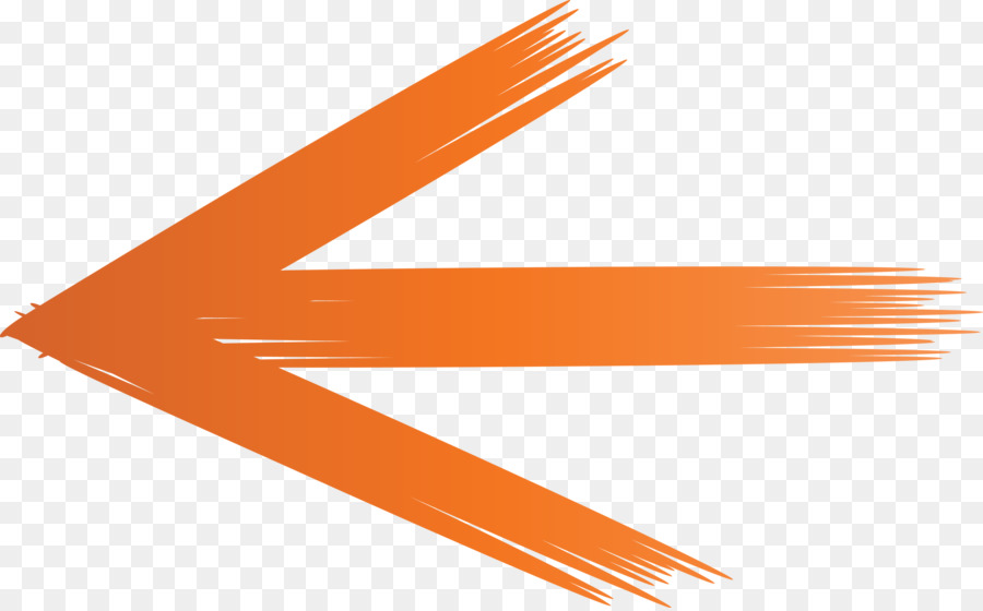 Flèche Orange，Gauche PNG