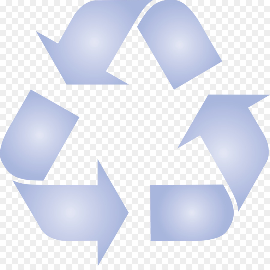 Symbole De Recyclage，Bleu PNG