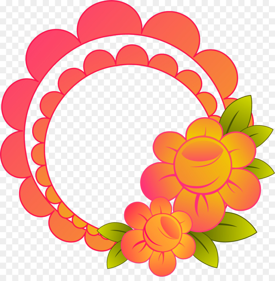 Cadre Floral，Fleurs PNG