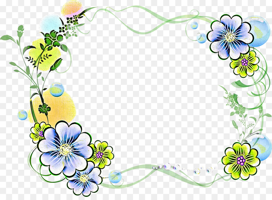 Cadre Floral，Fleurs PNG