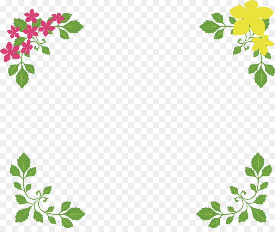 Cadre Floral，Fleurs PNG