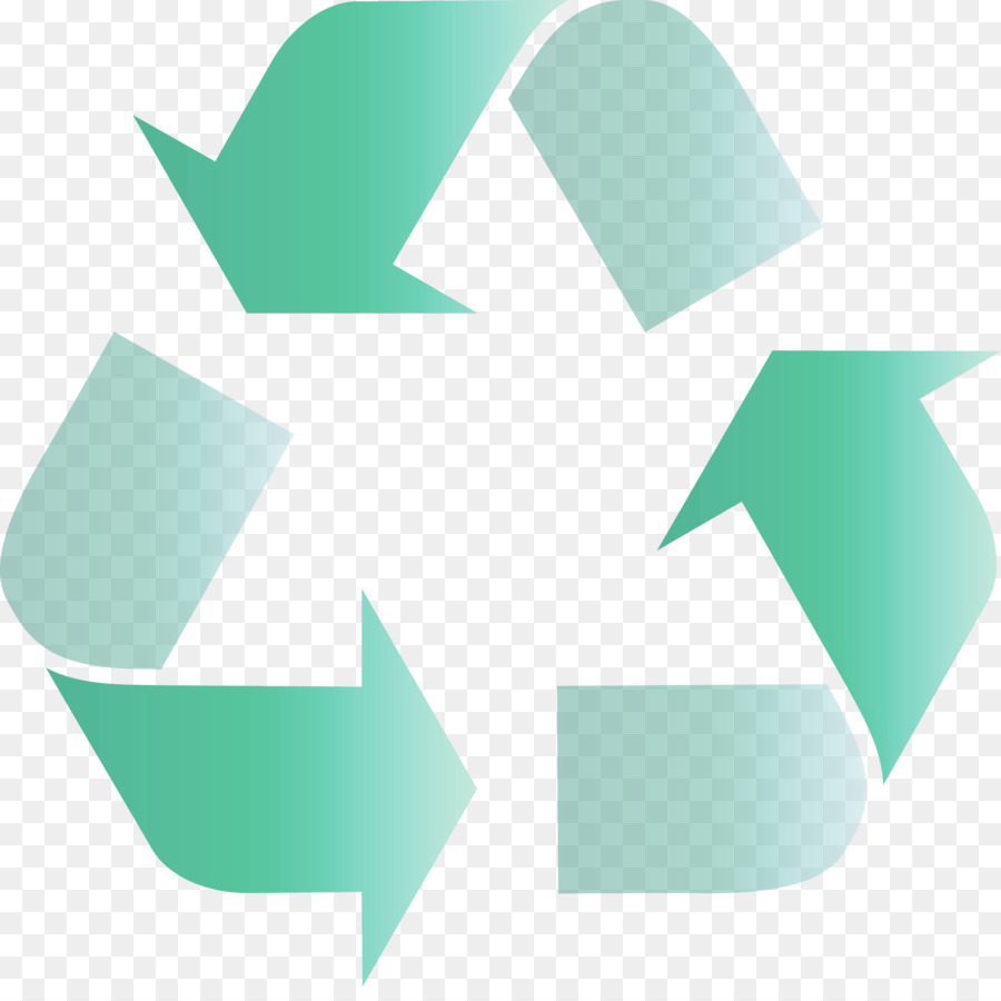 Symbole De Recyclage，Bleu PNG