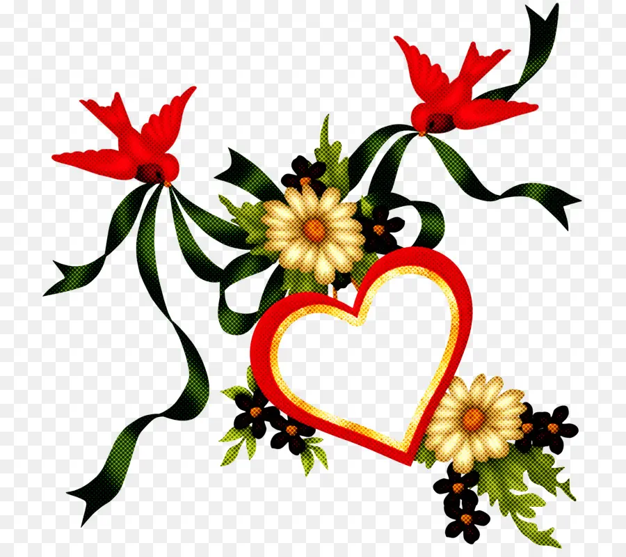 Coeur，Fleur PNG