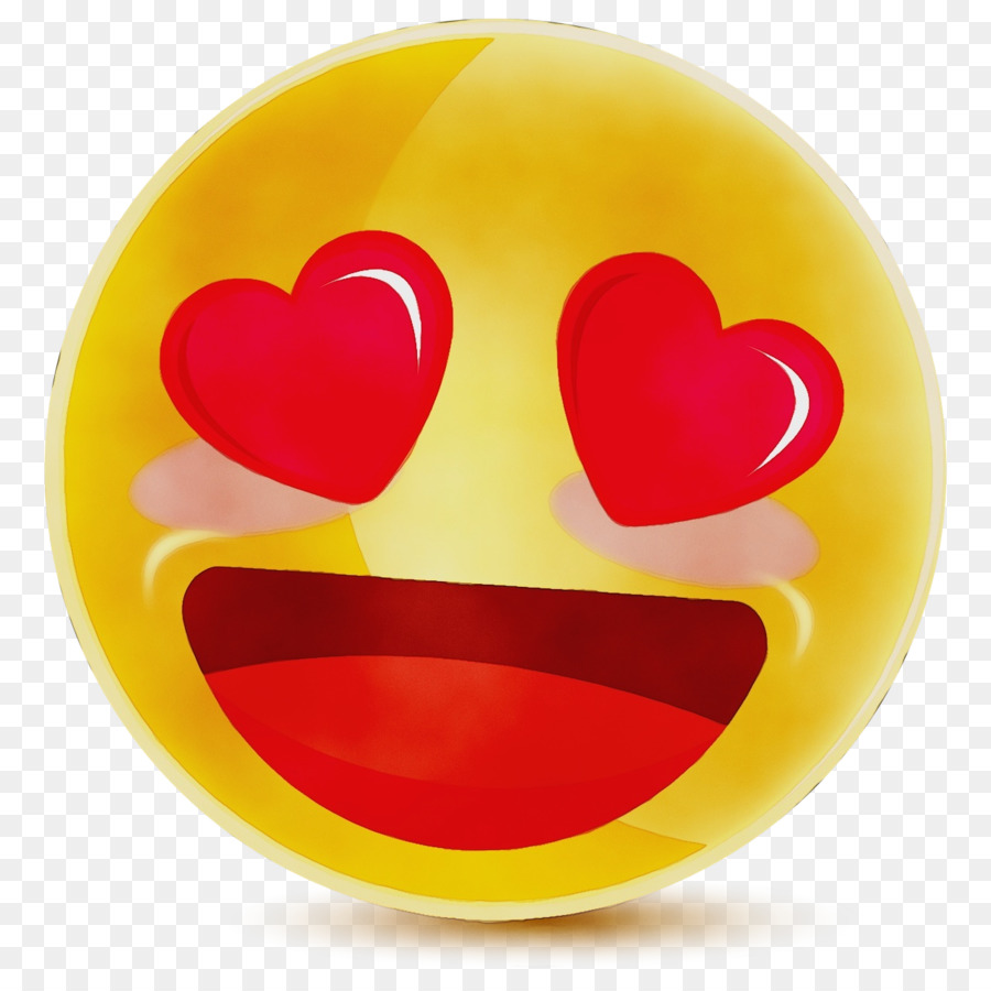 Emoji Yeux De Coeur，Amour PNG