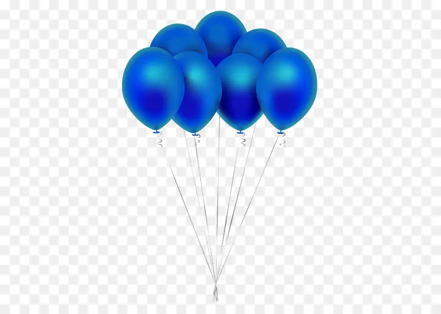 Ballon Bleu，Faire La Fête PNG