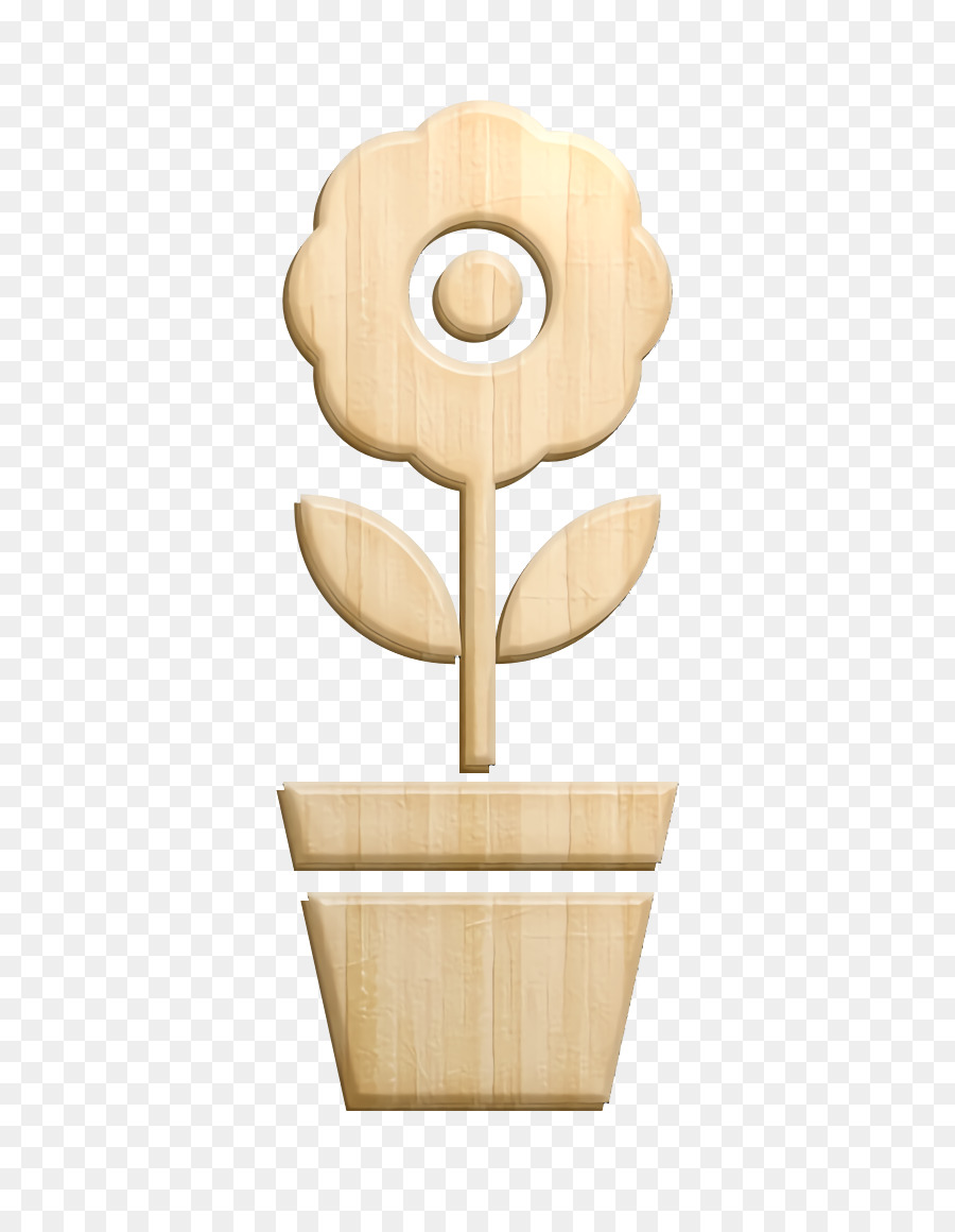 Fleur En Bois，Pot PNG