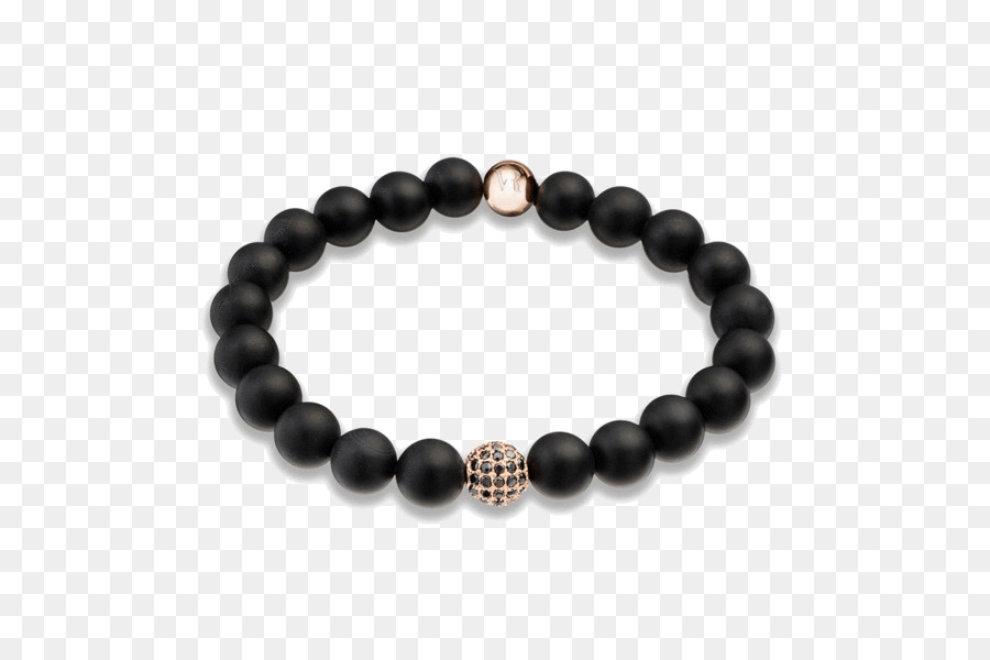 Bracelet En Perles Noires，Bracelet PNG