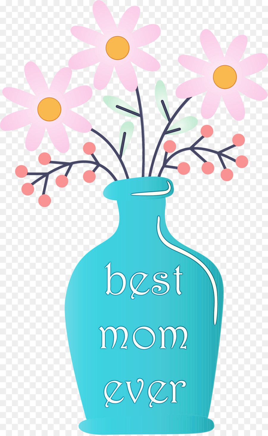 Vase，Turquoise PNG