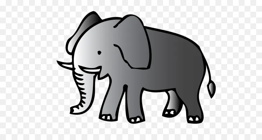 L'éléphant，Figurine Animale PNG