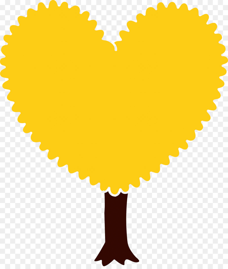 Coeur，Jaune PNG