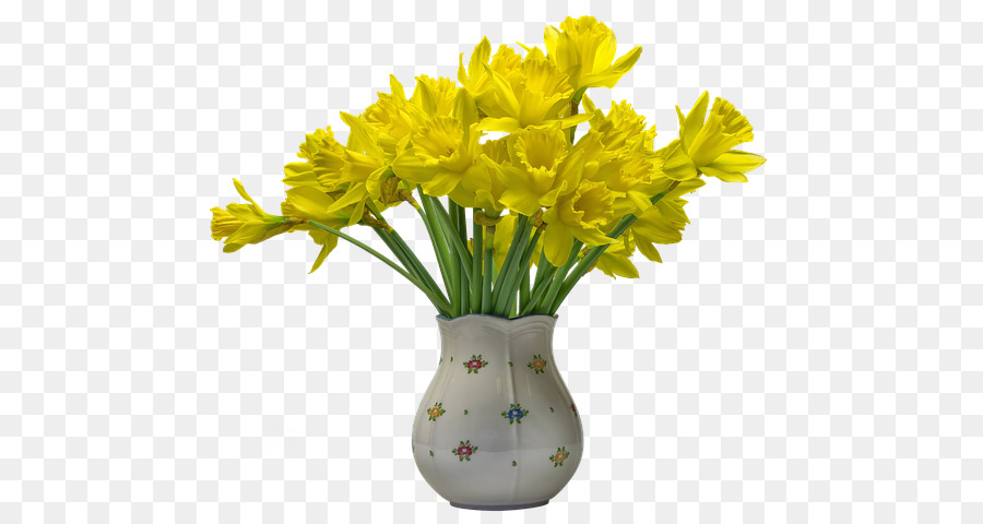 Fleurs Jaunes，Vase PNG