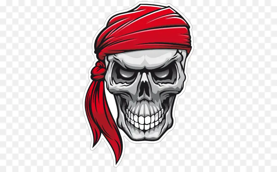 Crâne De Pirate，Bandana PNG