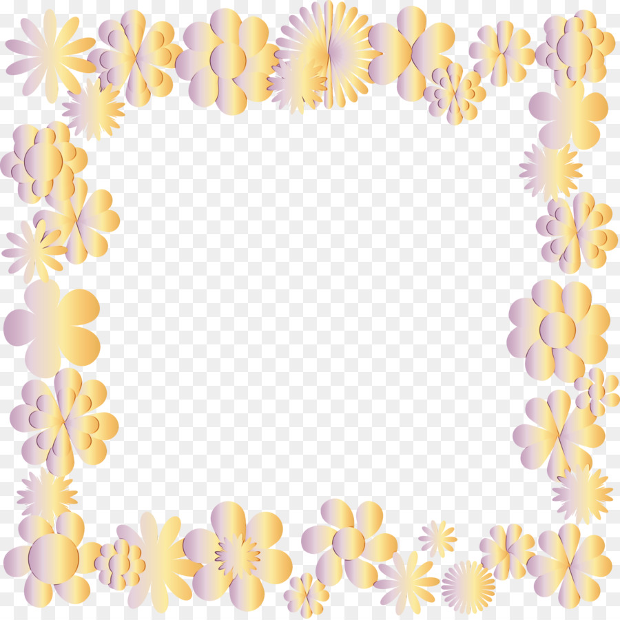 Cadre Floral，Frontière PNG