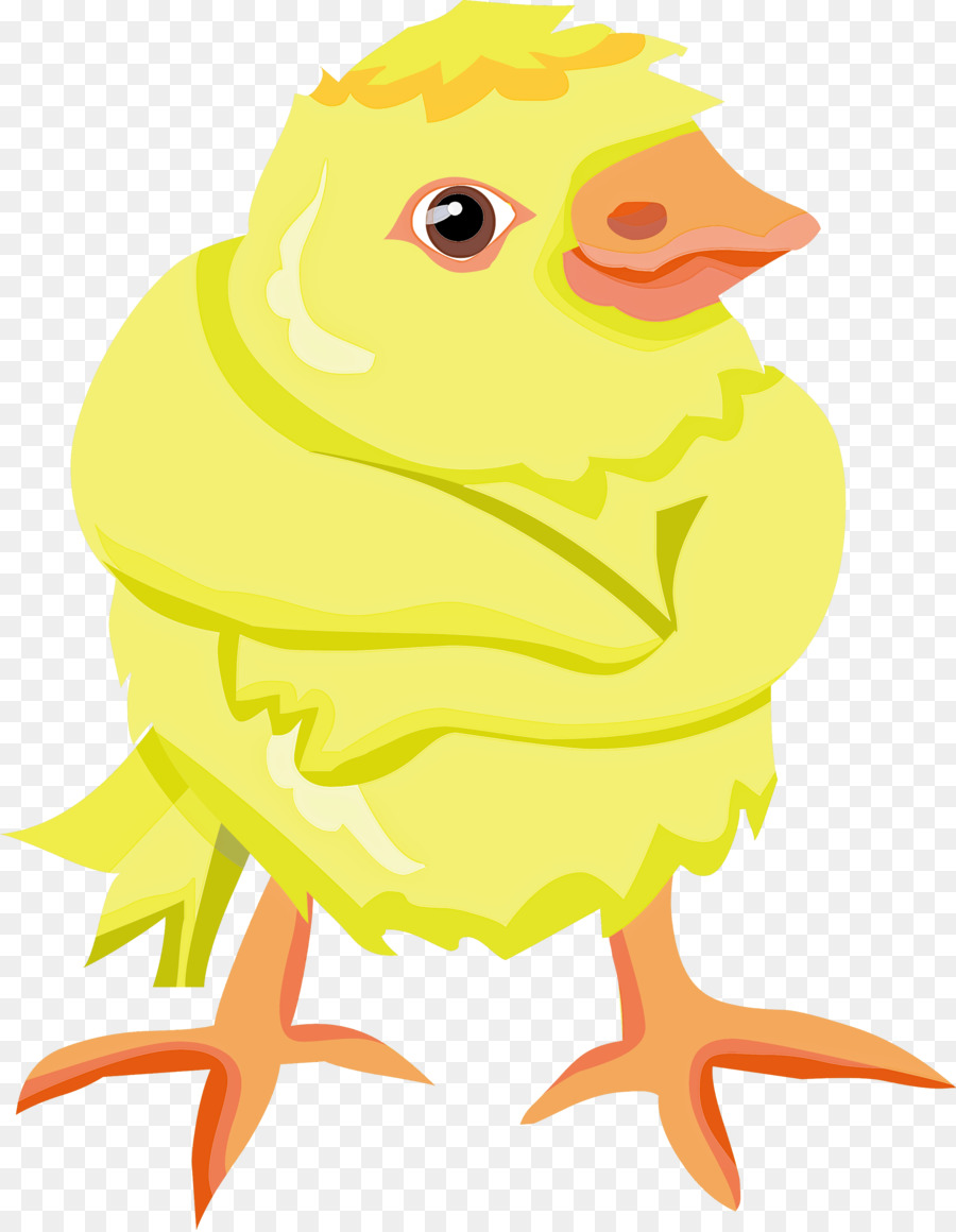 Poussin Jaune，Mignon PNG