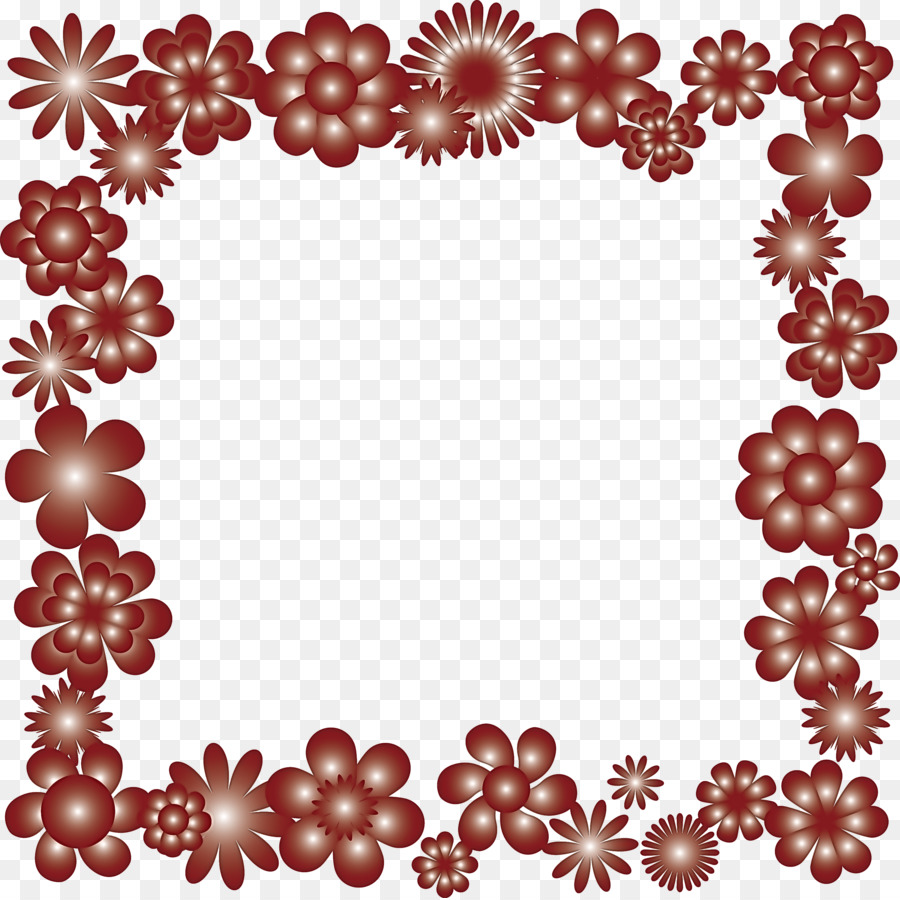 Fleurs Rouges，Floral PNG