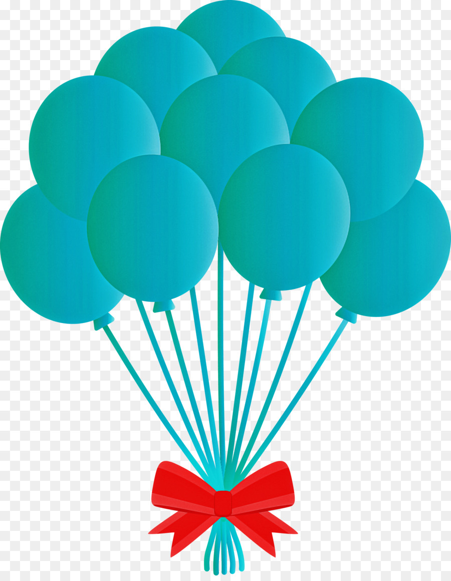 Ballons Verts，Bouquet PNG