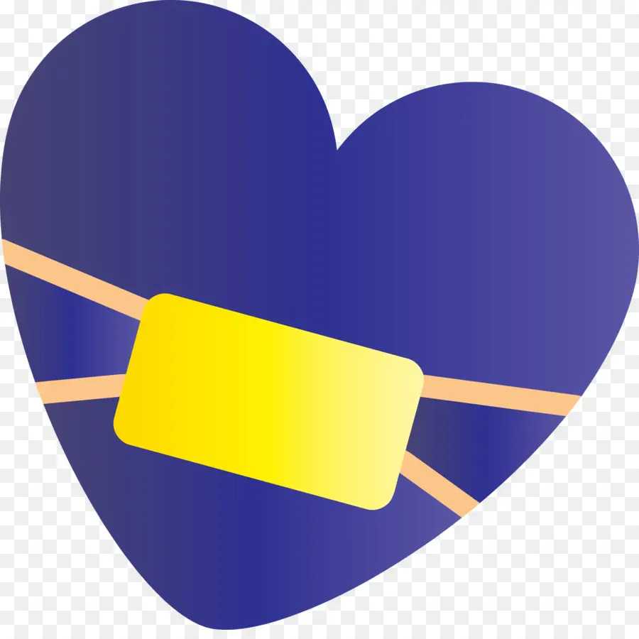 Coeur Avec Masque，Masque PNG