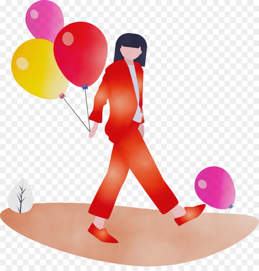 Femme Avec Des Ballons，Ballons PNG