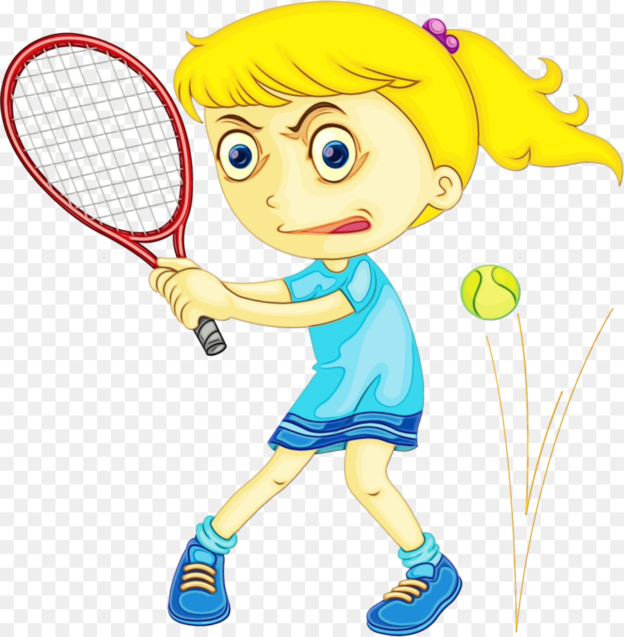 Fille Jouant Au Tennis，Tennis PNG