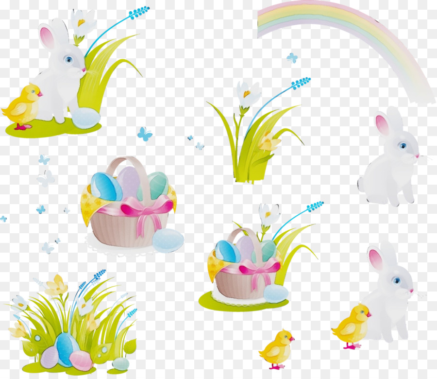 Décorations De Pâques，Lapin PNG