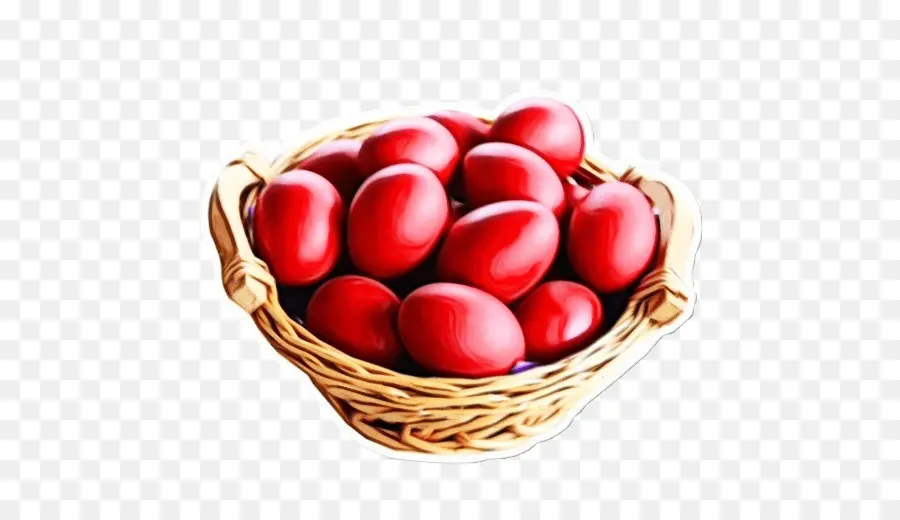 Oeufs Rouges，Panier PNG