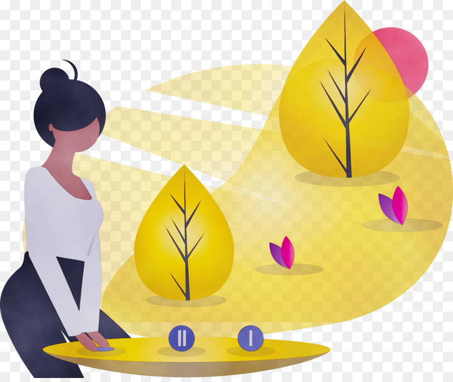 Illustration De Femme，Nature PNG