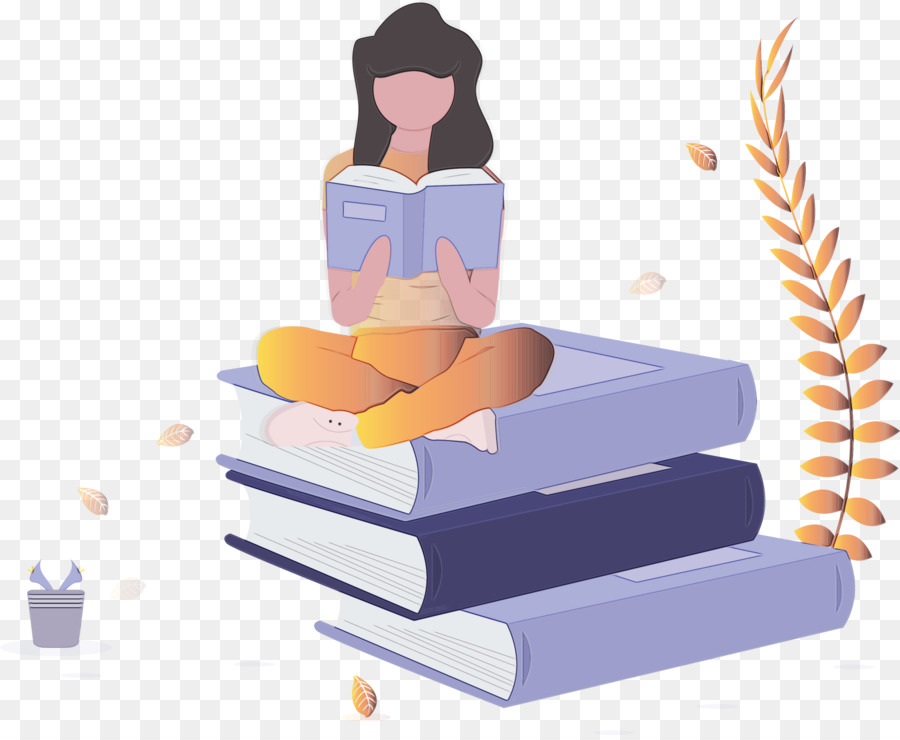 Fille Qui Lit，Livres PNG