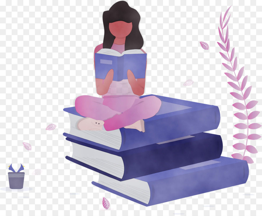 Fille Qui Lit，Livres PNG