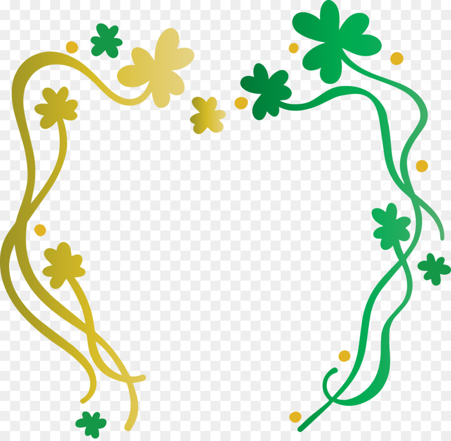 Couronne Florale Verte，Fleurs PNG