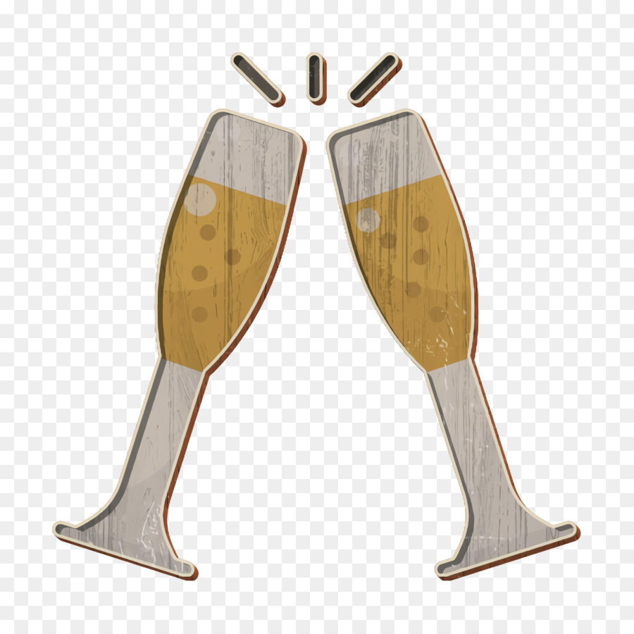 Verres à Champagne，Célébration PNG