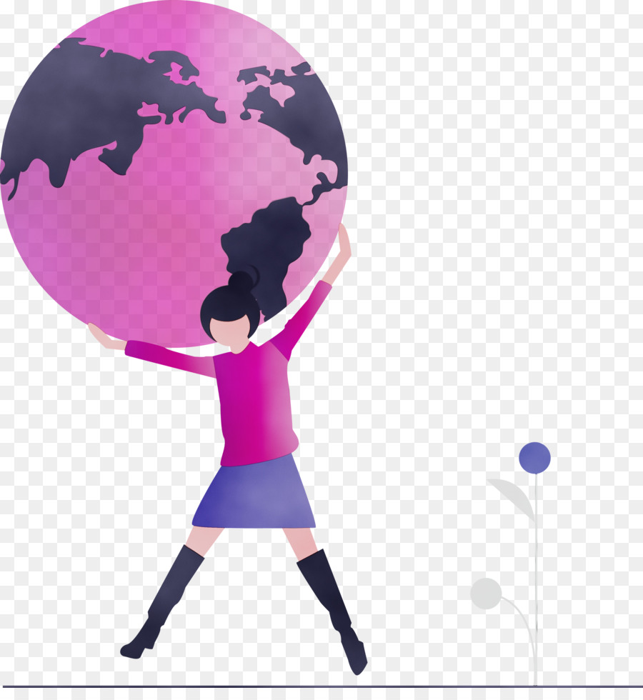 Femme，Globe PNG