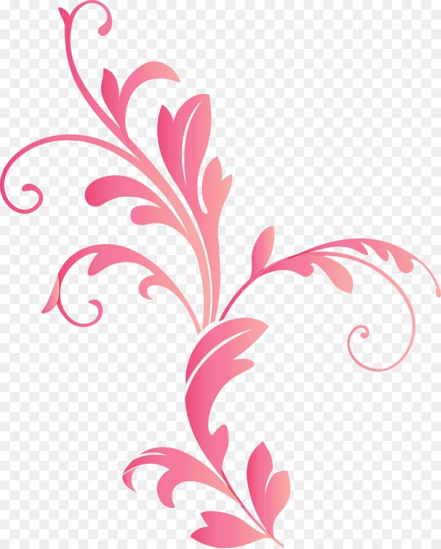 Motif Floral Rouge，Feuilles PNG