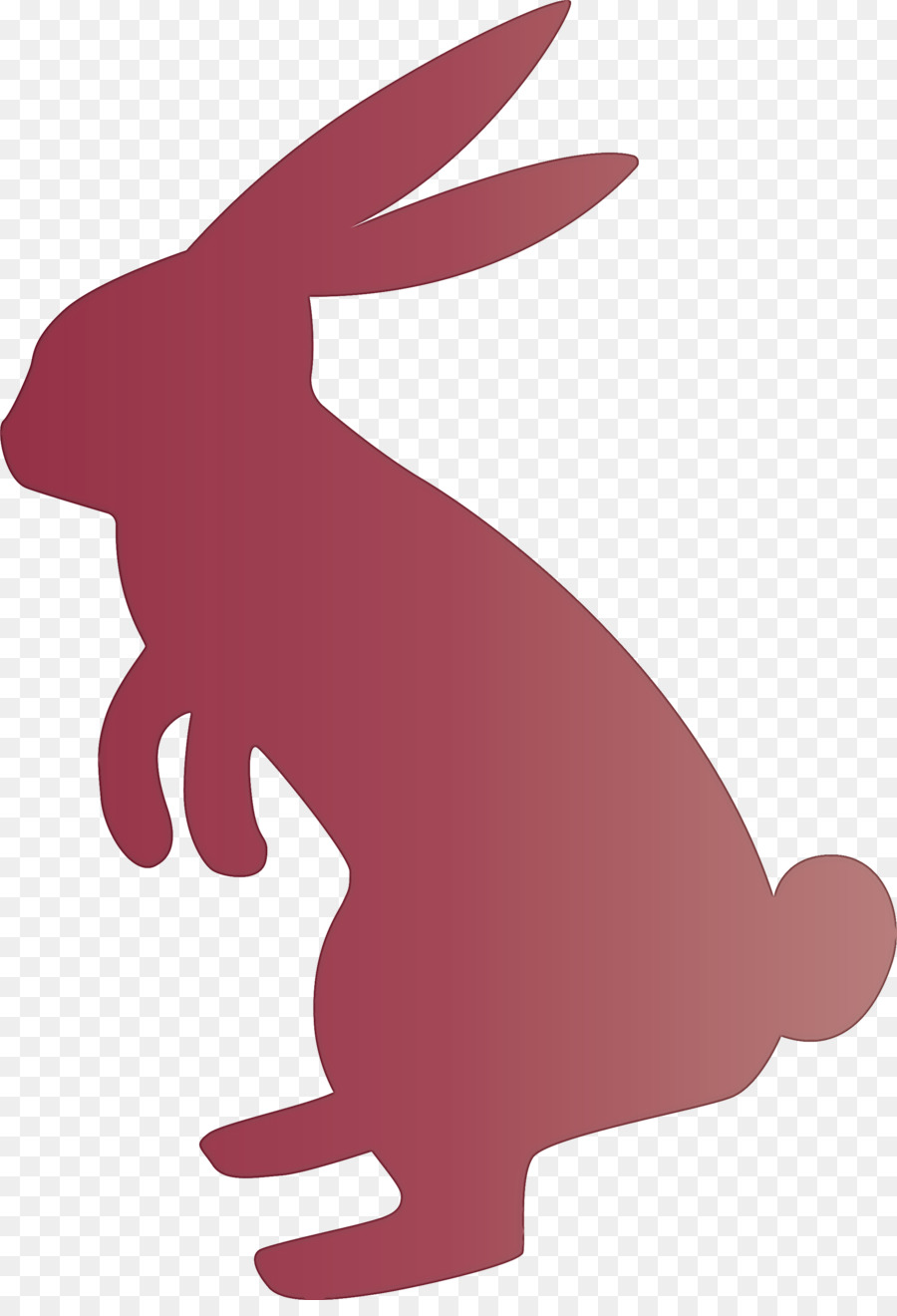 Silhouette De Lapin，Lapin PNG