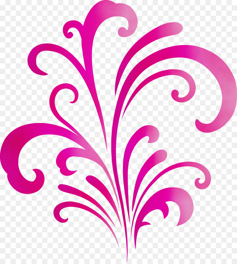 Motif Floral Violet，Ornement PNG