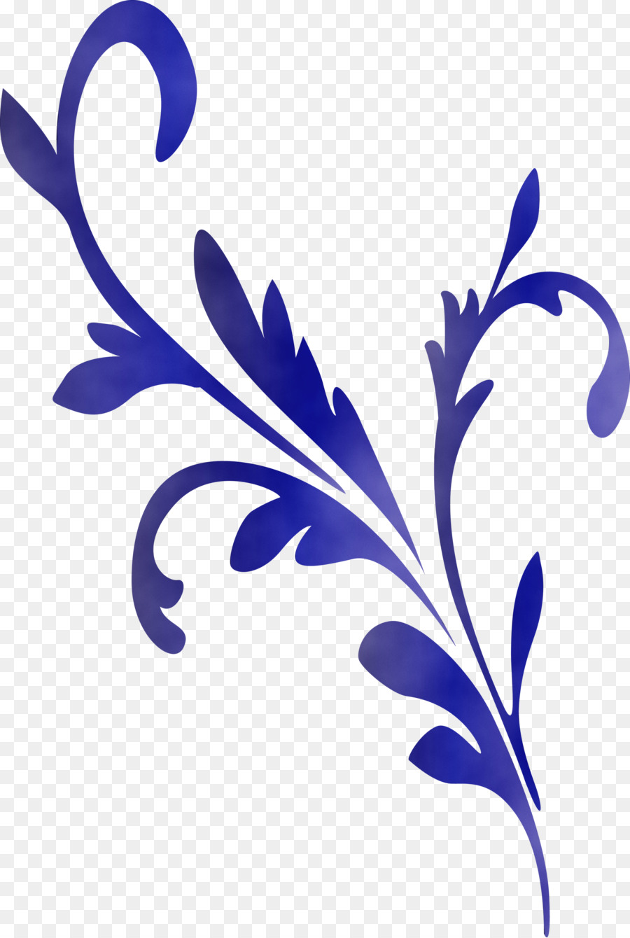 Motif Floral Bleu，Fleur PNG