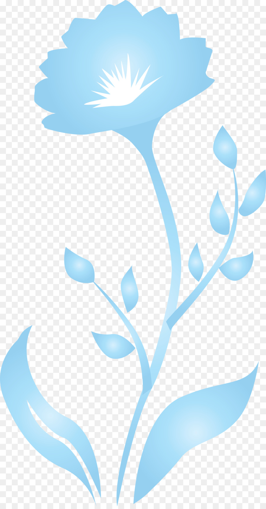 Fleur，Bleu PNG