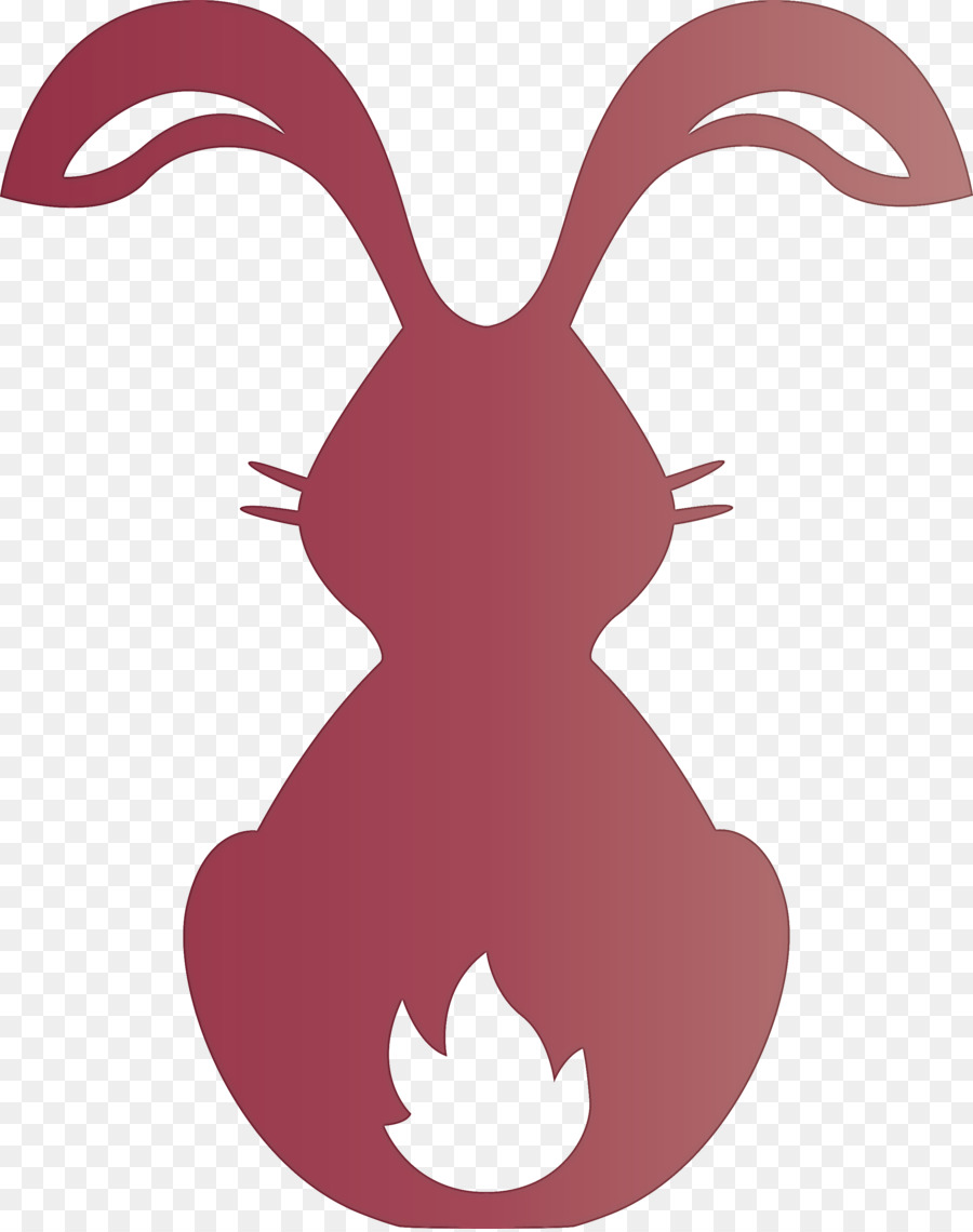 Silhouette De Lapin，Lapin PNG