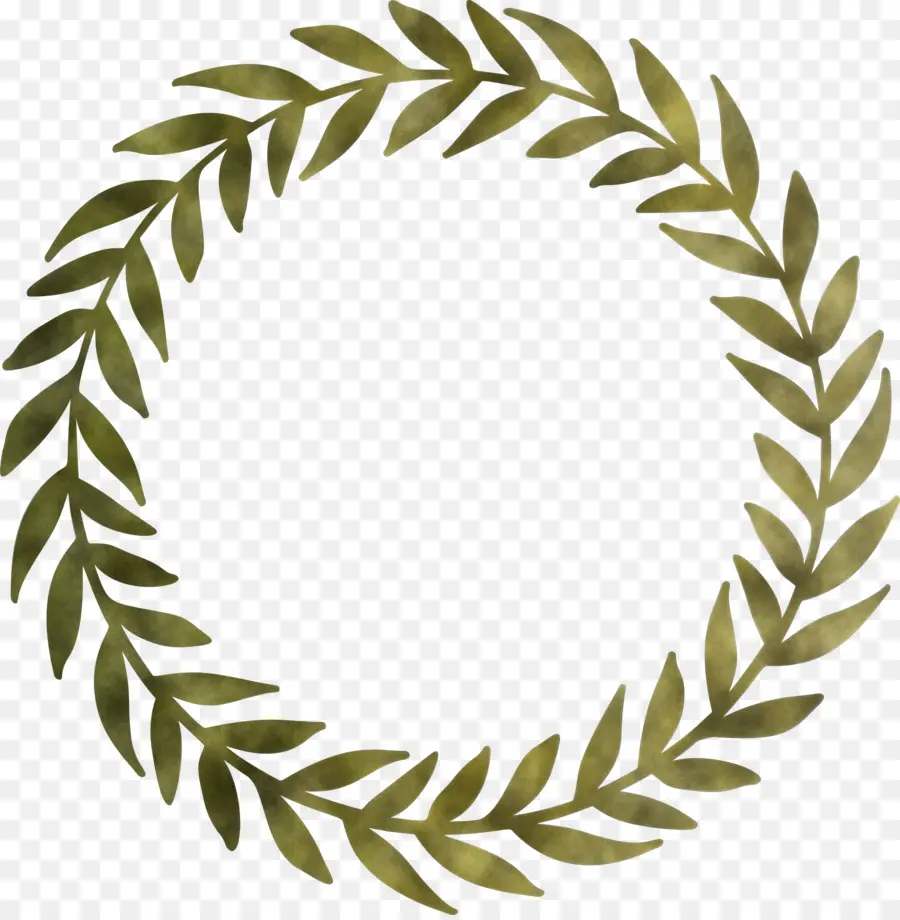 Couronne De Laurier Vert，Feuilles PNG