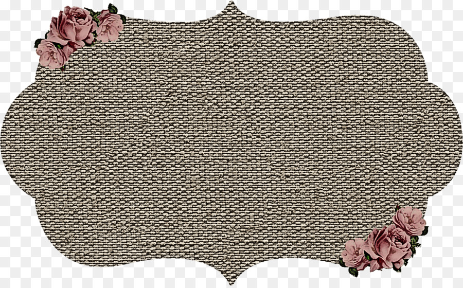 Cadre En Toile De Jute，Roses PNG